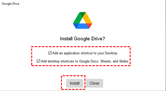 Install google drive