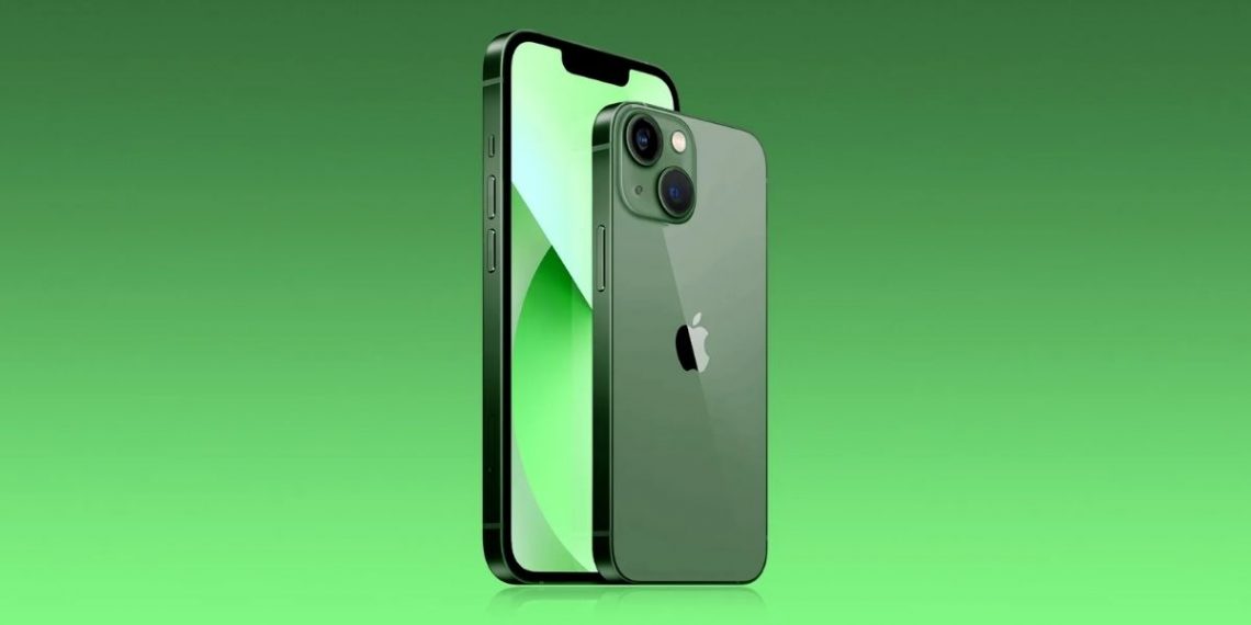 iPhone 13 and iPhone 13 Pro series in green colour variants