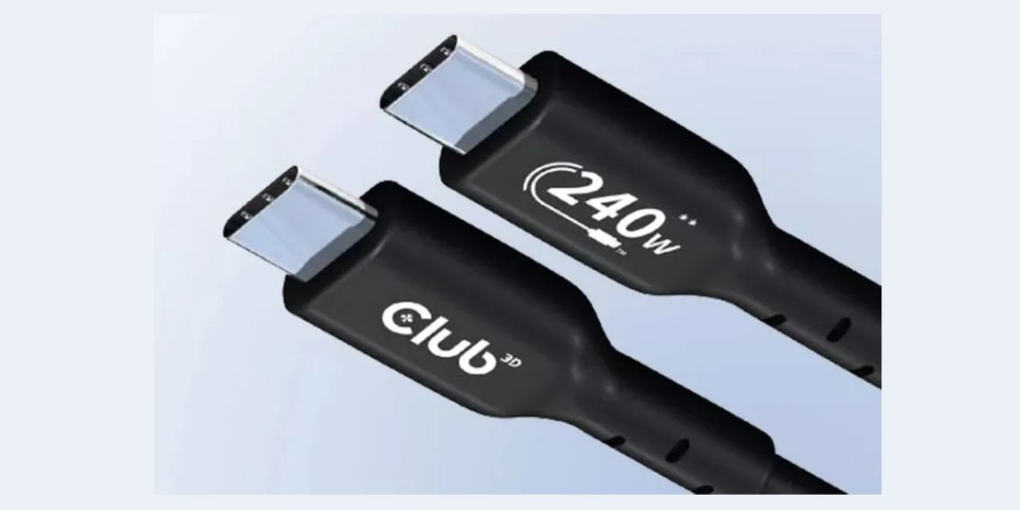 Club 3D USB Type-C 240W Cables