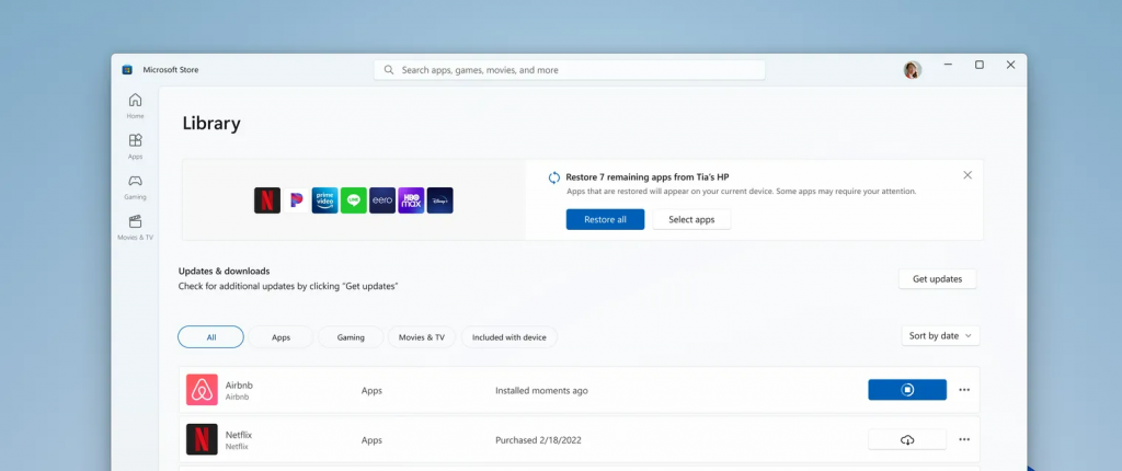 Microsoft Windows 11 Gets A Way To Restore Apps Through Microsoft Store