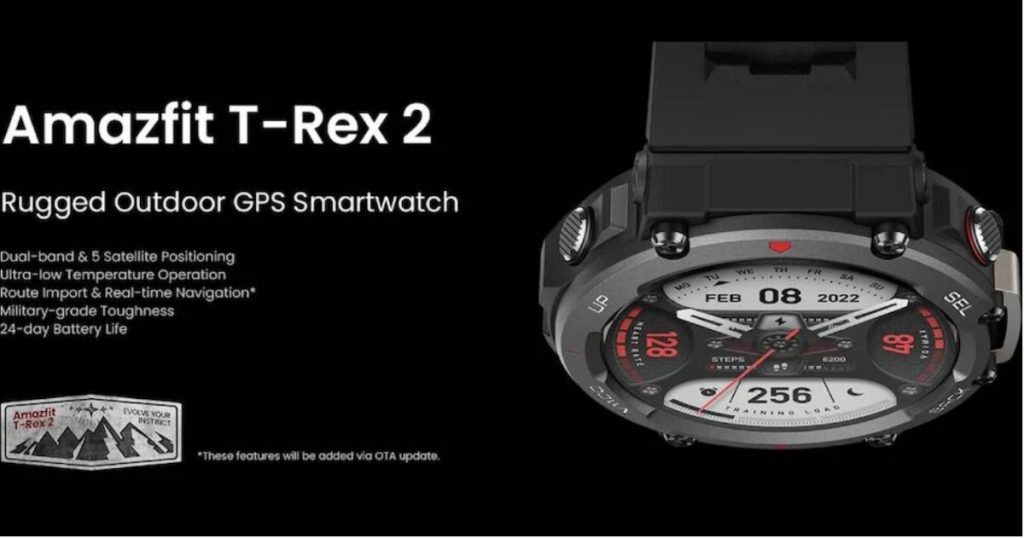 Amazfit T-Rex 2 specifications