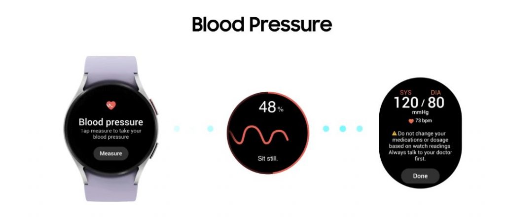 Samsung Galaxy Watch 3 Blood pressure