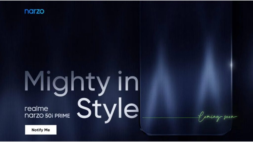 Realme Narzo 50i Prime India Launch Teaser