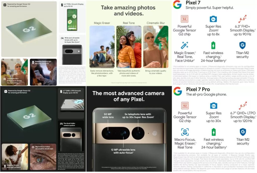 Google Pixel 7 series features