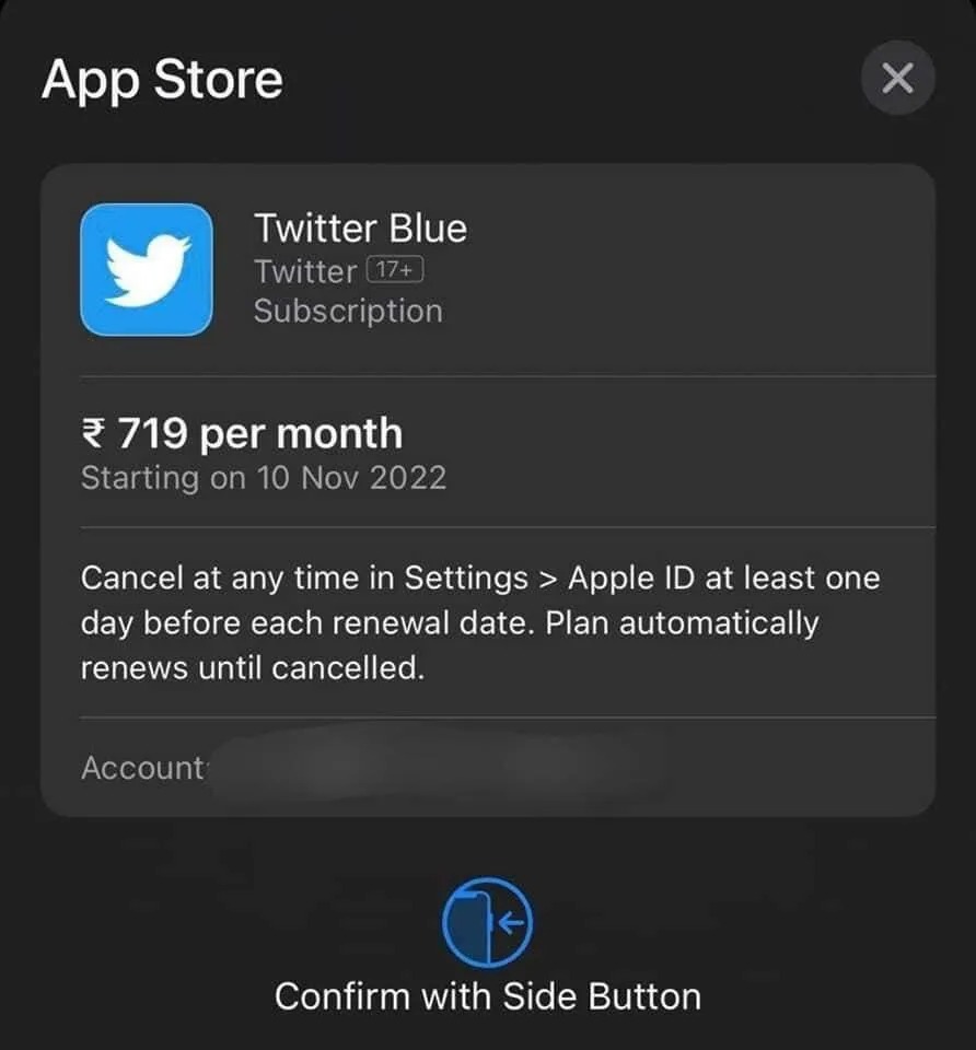 Twitter Blue India